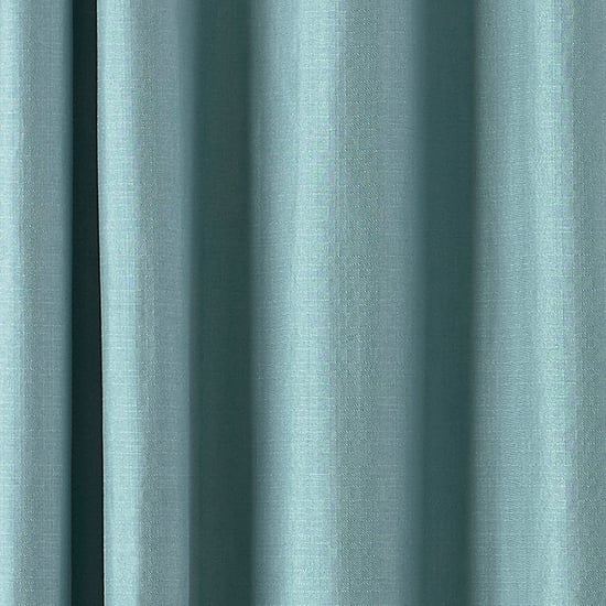 Cortinas de ojo de perdiz en tela de sarga atlántica en azul pato - Image 3