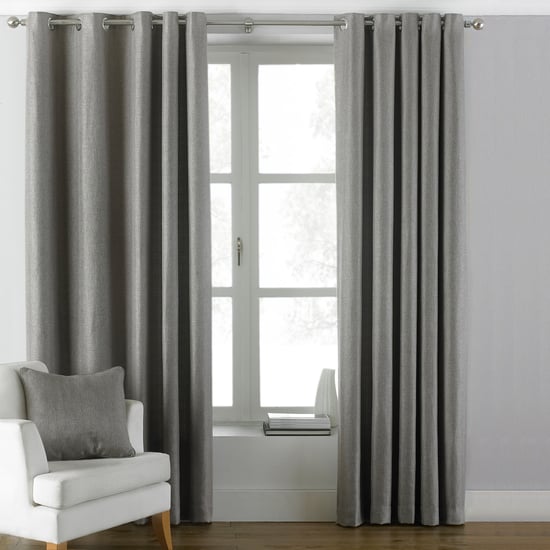 Cortinas de Ojal de Sarga Atlántica en Gris - Image 2