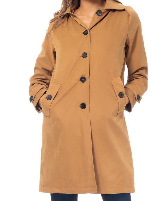 Maxifalda estampada con cintura elástica y bolsillos - Image 2