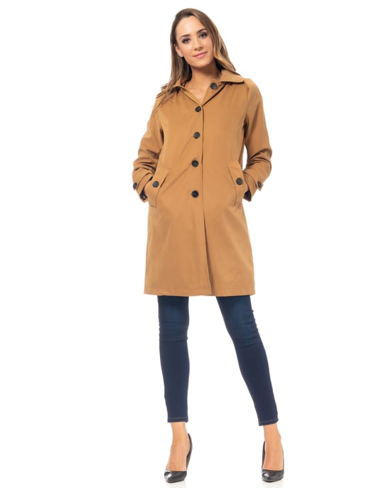 Maxifalda estampada con cintura elástica y bolsillos - Image 3