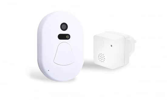 Wireless Smart Camera Doorbell White