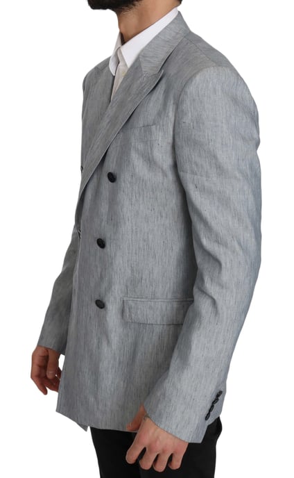 Chaqueta Abrigo Blazer Dolce & Gabbana Blue Flax NAPOLI - Image 4