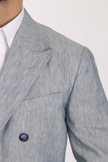 Chaqueta Abrigo Blazer Dolce & Gabbana Blue Flax NAPOLI - Image 5