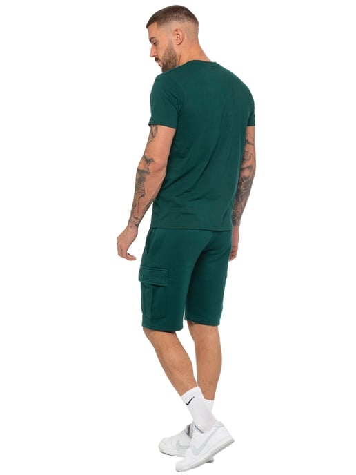 Enzo | Conjunto de chándal con camiseta y pantalón corto para hombre - Verde - Image 5