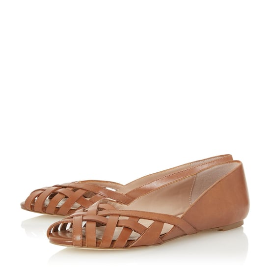 Dune Ladies HARREL Cutwork Peep Toe Ballerina Pump - Image 3