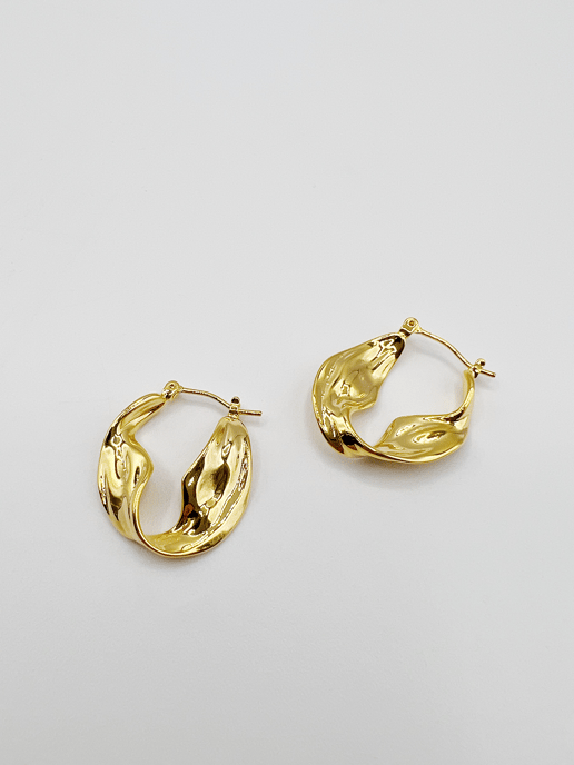 Distorted Hoop Earrings