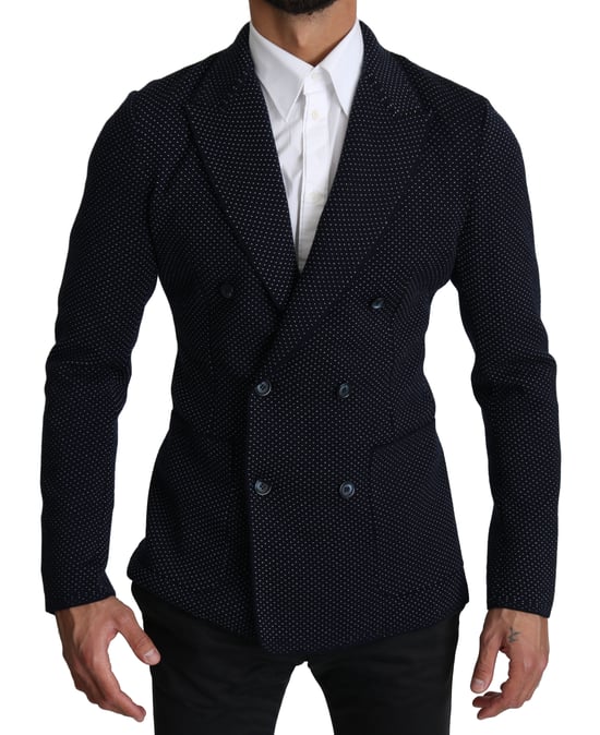 Abrigo Blazer Doble Breasted de Puntos Oscuros Dolce & Gabbana - Image 1
