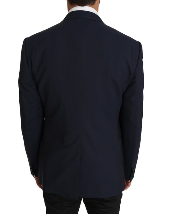 Chaleco Blazer Dolce & Gabbana 2 Piezas de Lana Azul MARTINI - Image 6