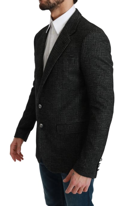 Chaqueta Blazer Slim Fit a Cuadros Grises Dolce & Gabbana - Image 2