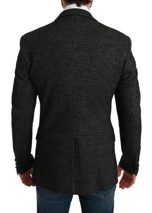 Chaqueta Blazer Slim Fit a Cuadros Grises Dolce & Gabbana - Image 3