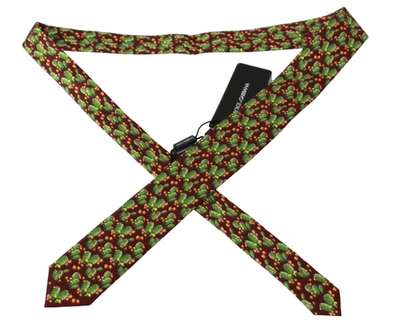 Corbata Clásica de Seda 100% con Estampado de Cactus Multicolor de Dolce & Gabbana - Image 3