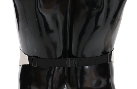 Cinturón de cintura para hombres Dolce & Gabbana blanco 100% seda - Image 2