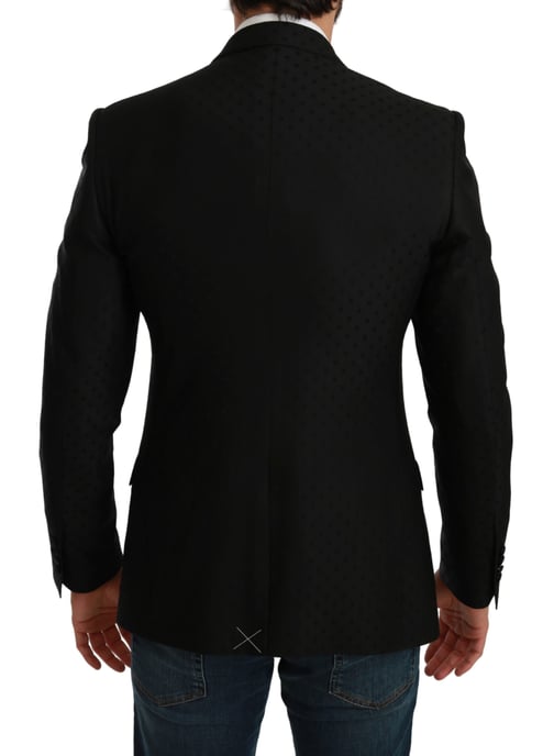 Chaqueta Blazer MARTINI Negro de Corte Slim Fit de Dolce & Gabbana - Image 6