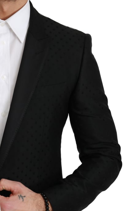 Chaqueta Blazer MARTINI Negro de Corte Slim Fit de Dolce & Gabbana - Image 2
