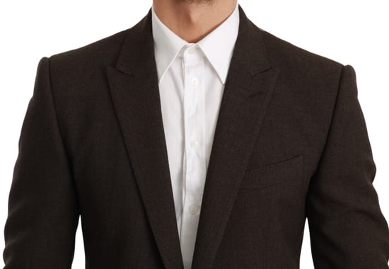 Abrigo Slim Fit Marrón Dolce & Gabbana Blazer MARTINI - Image 4