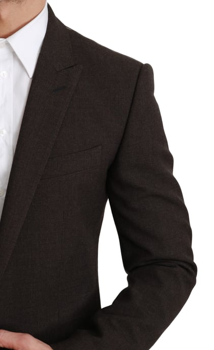 Abrigo Slim Fit Marrón Dolce & Gabbana Blazer MARTINI - Image 5