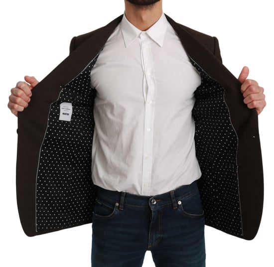 Abrigo Slim Fit Marrón Dolce & Gabbana Blazer MARTINI - Image 6