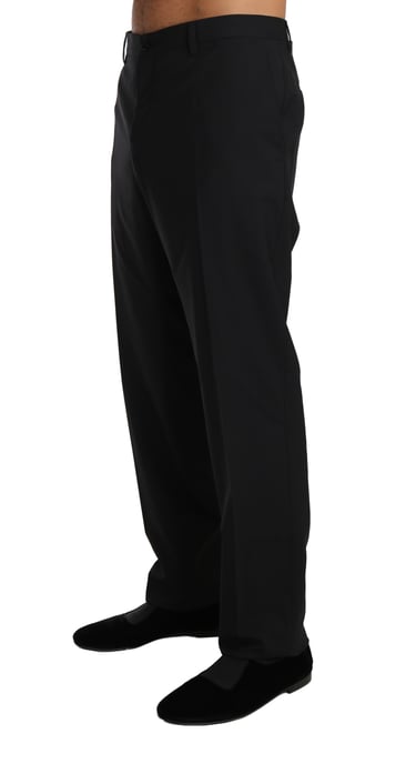 Pantalones formales de lana negra elástica Dolce & Gabbana - Image 2