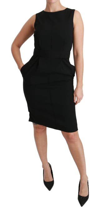 Vestido formal negro floral ajustado de Dolce & Gabbana - Image 6