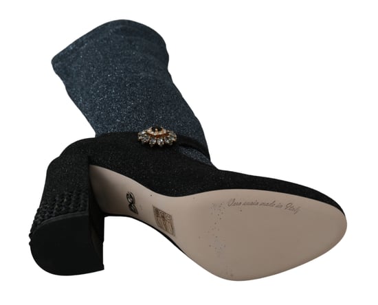 Botines Mary Janes de Cristal Negro Dolce & Gabbana - Image 2