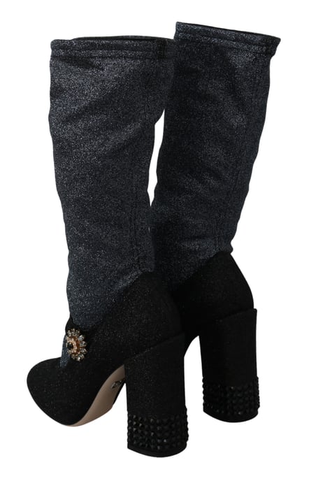 Botines Mary Janes de Cristal Negro Dolce & Gabbana - Image 6