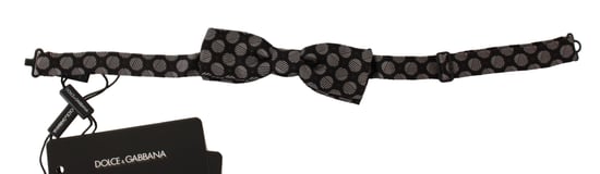 Pajarita de Jacquard de Seda Marrón con Lunares para Hombre de Dolce & Gabbana - Image 1