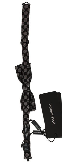 Pajarita de Jacquard de Seda Marrón con Lunares para Hombre de Dolce & Gabbana - Image 2