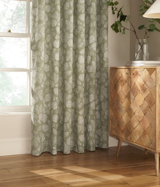 Cortinas de Ojal de Bosque Impresas Irwin en Salvia - Image 2