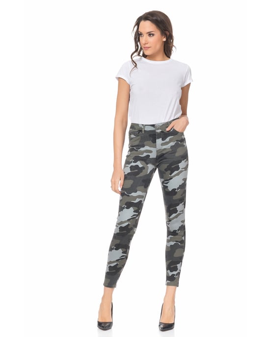 Blusa de encaje en línea con mangas cortas - Image 4