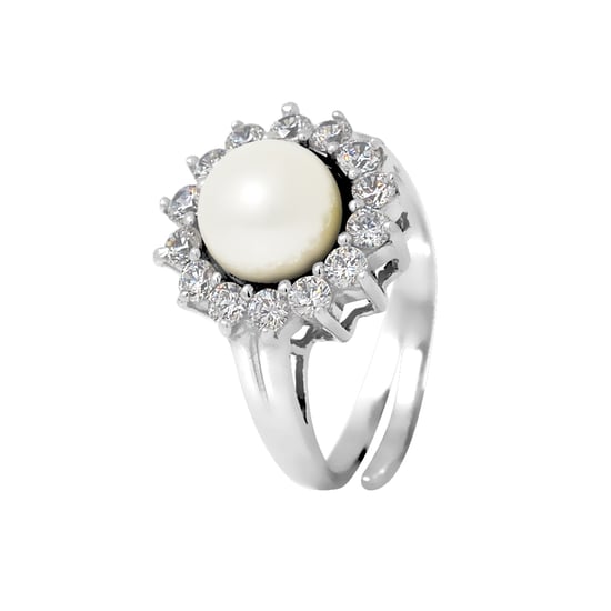 DIADEMA - Anillo Prestige con Perla de Agua Dulce - Colección Blanco Puro - Image 1