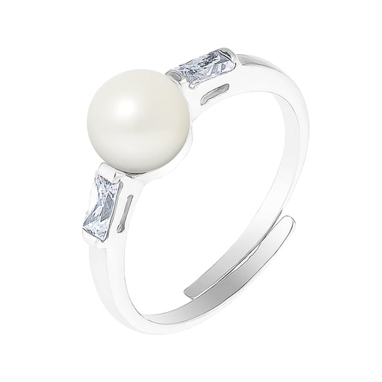 DIADEMA - Anillo Masivo con Perla de Agua Dulce - Colección Blanco Puro - Image 1