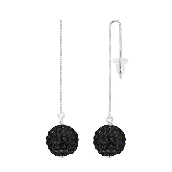 DIADEMA - Earrings Black Night - Collection Crystal Pearl