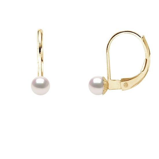 DIADEMA - Earrings - True Japanese Akoya Cultured Pearl - Quality AA+