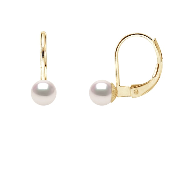 DIADEMA - Earrings - True Japanese Akoya Cultured Pearl - Quality AA+