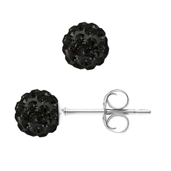 DIADEMA - Earrings Black Night - Crystal Black - Collection Crystal Pearl