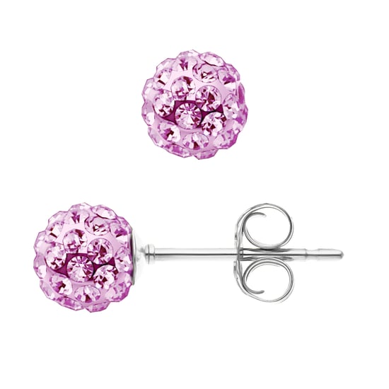 DIADEMA - Earrings Crystal Rose - Collection Crystal Pearl