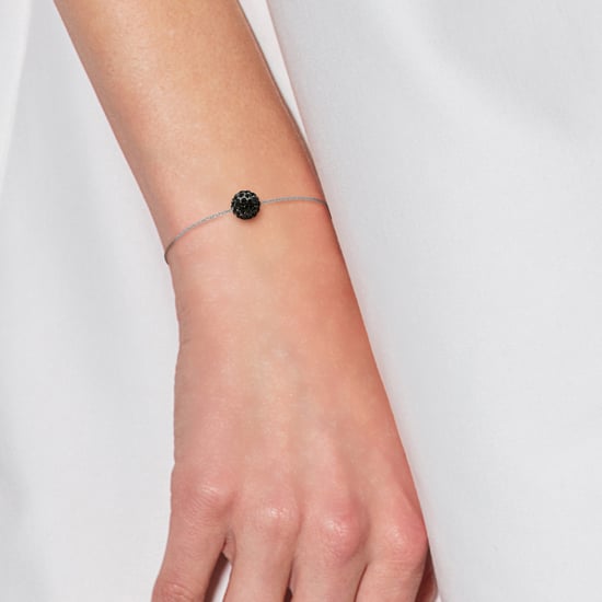 DIADEMA - Bracelet Toi & Moi - Freshwater Pearl & White Crystal Ball - Love Jewelry Collection