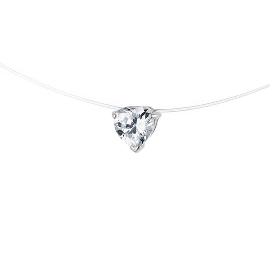 DIADEMA - Necklace - Pinky Gold - White Crystal - Collection Crystal Pearl