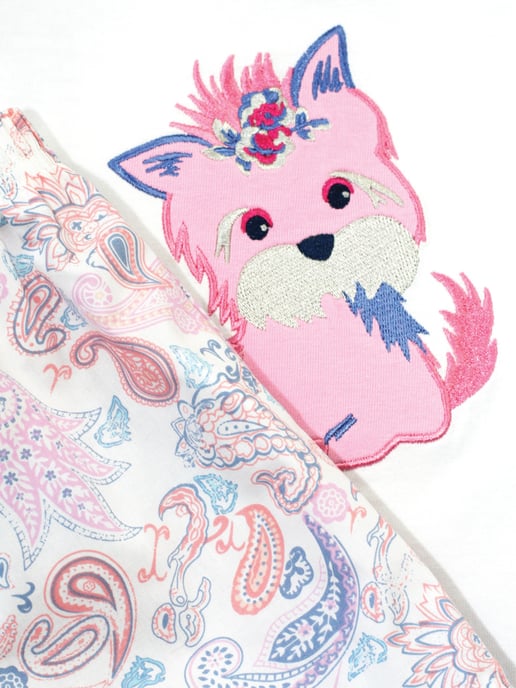 Girls' Puppy Shortie Pyjamas