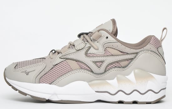 Mizuno Sport Style Wave Rider 1 Taupe Trainers - Mens