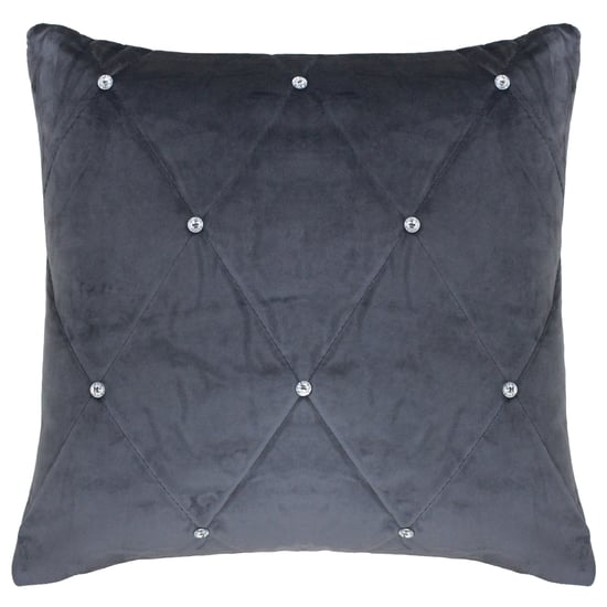 New Diamante Poly Cushion 55X55 Pwt