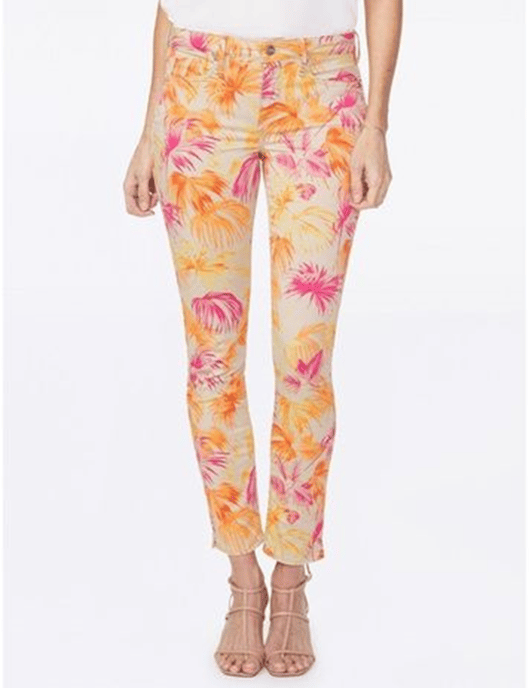 Alina Skinny Ankle Jeans Premium Denim Imprimé