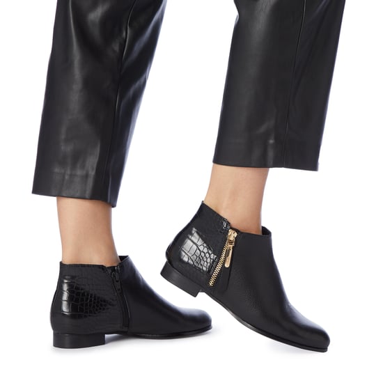 Dune Ladies PANDAN Side Zip Ankle Boots
