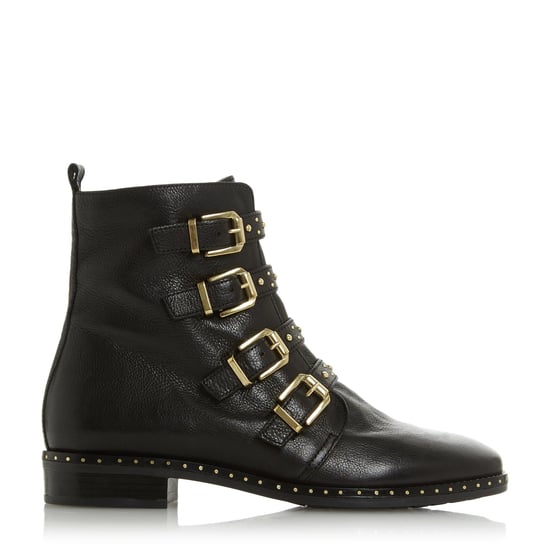 Dune Ladies PIXXEL 2 Stud Detail Biker Boots - Image 1
