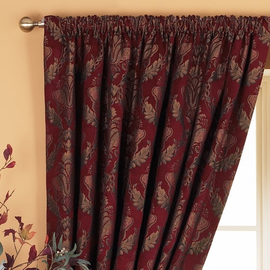 Cortinas de Pliegue Lápiz Shiraz Danmask en Burdeos - Image 2