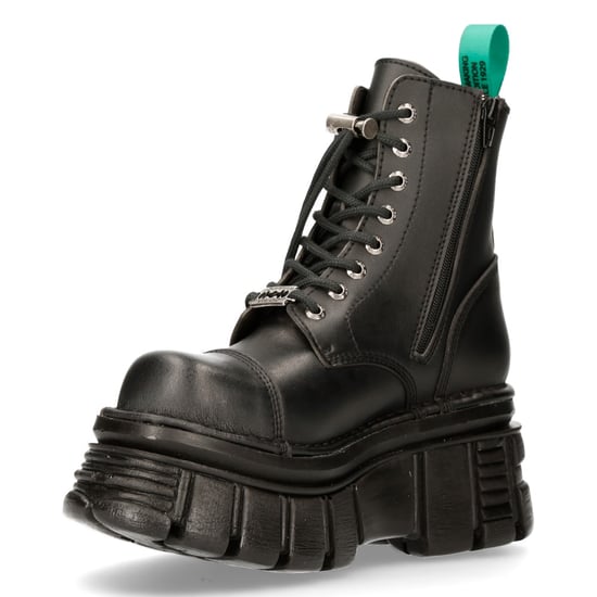 New Rock Vegan Leather Combat Platform Boots- TANKMILI083-VS2