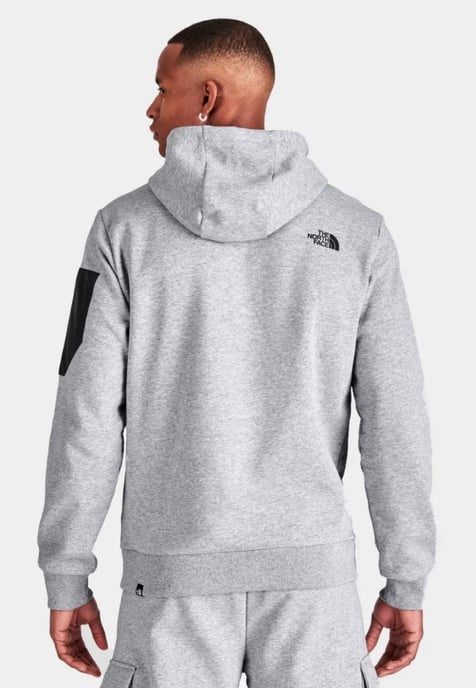 Sudadera con capucha The North Face Logo Woven Pocket en gris claro - Image 2
