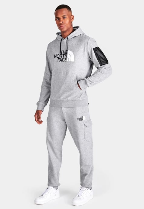 Sudadera con capucha The North Face Logo Woven Pocket en gris claro - Image 6
