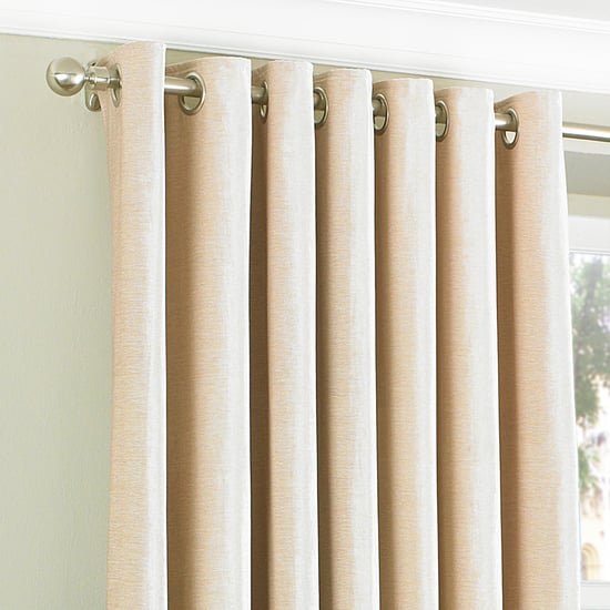 Cortinas de Ojal de Terciopelo Wellesley en Natural - Image 2