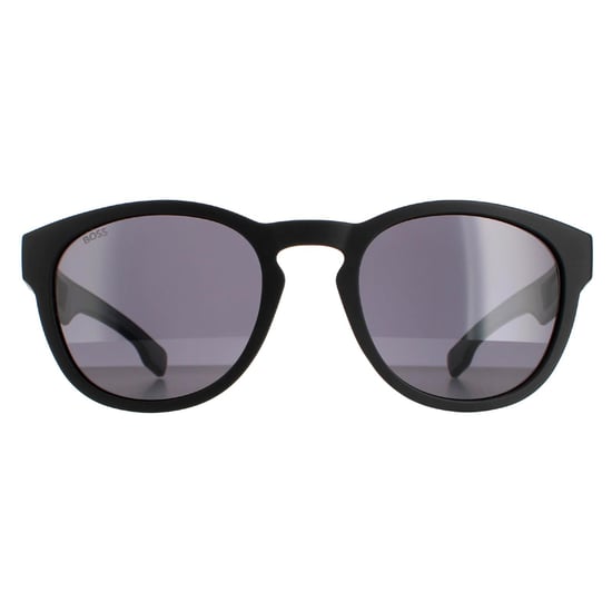 Hugo Boss Round Mens Matte Black Grey Grey BOSS 1452/S